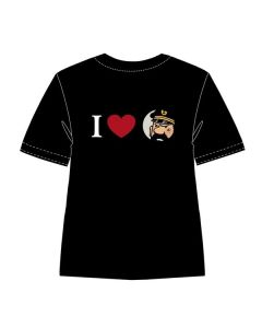 Tintin Abbigliamento 0085610000S TEE-SHIRT I Love Haddock M / Black