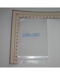 D 80x120 mm 100pz Buste trasparenti richiudibili a Zip