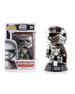 Funko Pop Star Wars 91 SW Captain Phasma Chrome SCATOLA ROVINATA