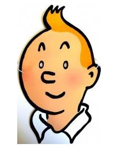 Tintin Cartoleria 16013 Masque Tintin Attache Elastique