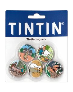 Tintin cartoleria 16024 Tintin magnet Pack of 5 Different
