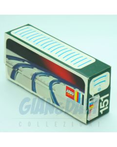 1966 Lego 151 Curved Tracks + Box Green