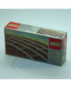 1980 Lego 7851 Curved Rails + Box Sigillato