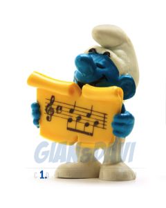 2.0038 20038 Singer  Smurf Puffo Cantante con Spartito 1A
