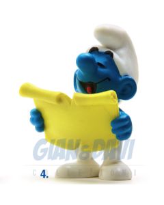 2.0038 20038 Singer  Smurf Puffo Cantante con Spartito 4A