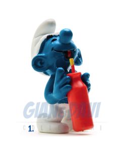 2.0057 20057 Thirsty Smurf Puffo con Bottiglia 1A