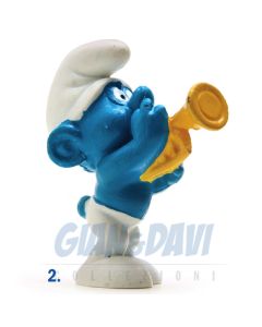 2.0072 20072 Trumpet Smurf Puffo con Tromba 2A