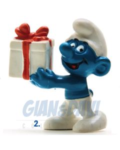 2.0086 20086 Present Smurf Puffo con Regalo 2A
