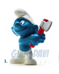 2.0087 20087 Axe Smurf Puffo con Accetta 1C