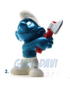 2.0087 20087 Axe Smurf Puffo con Accetta 2B