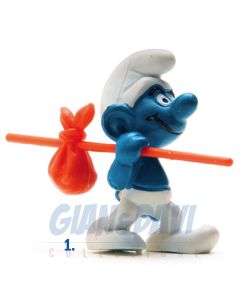 2.0088 20088 Traveller Smurf Puffo Vagabondo 1A