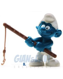 2.0101 20101 Fisherman Smurf Puffo Pescatore 8A