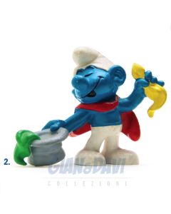 2.0114 20114 Magician Smurf Puffo Mago 2A