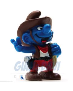 2.0122 20122 Cowboy Smurf Puffo del West 5A