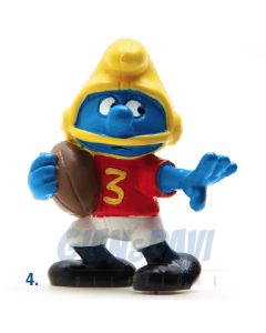2.0132 20132 American Footballer Smurf Puffo Football Americano 4A