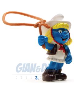 2.0147 20147 Cowgirl Smurfette Smurf Puffo Puffetta del West 3A