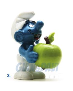 2.0160 20160 Apple Smurf Puffo con Mela 3A