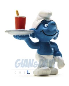 2.0162 20162 Waiter Smurf Puffo Cameriere 1A