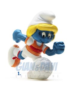 2.0163 20163 Soccer Smurfette Smurf Puffo Puffetta Calciatrice 1A