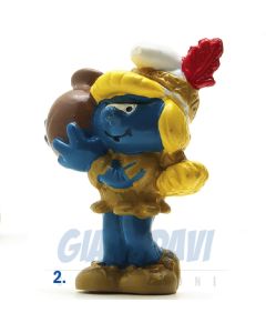 2.0167 20167 Indian Smurfette Smurf Puffo Puffetta Indiana 2A