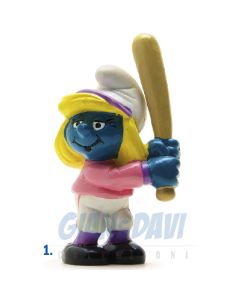 2.0186 20186 Baseball Smurfette Smurf Puffo Puffetta Mazza Baseball 1A