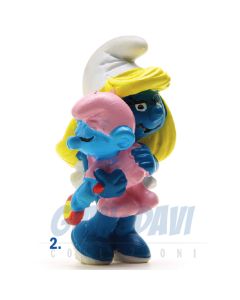 2.0192 20192 Smurfette with Baby Smurf Puffo Puffetta con Bimbo  2A