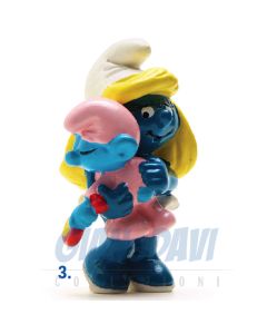 2.0192 20192 Smurfette with Baby Smurf Puffo Puffetta con Bimbo  3A
