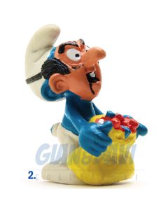 2.0199 20199 Gargamel Mask Smurf Puffo Maschera Gargamella 2A