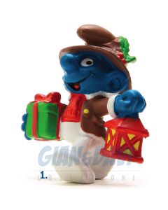 2.0201 20201 Christmas with Lantern Smurf Puffo Natalizio con Lanterna 1A