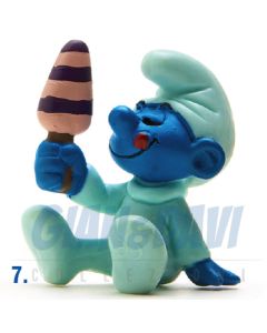 2.0206 20206 Baby with Ice Cream Smurf Puffo Bimbo con Gelato 7A
