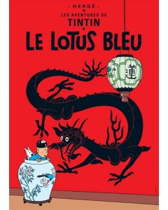 Tintin Moulisart Poster 22040 Le Lotus Bleu 70x50cm