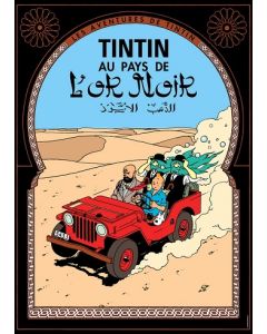 Tintin Moulisart Poster 22140 Tintin au Pays de L'or Noir 70x50cm