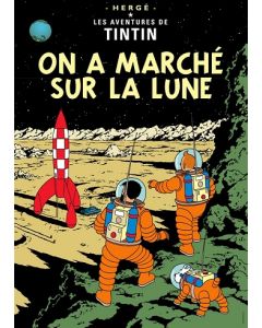 Tintin Moulisart Poster 22160 On a Marche sur la Lune 70x50cm