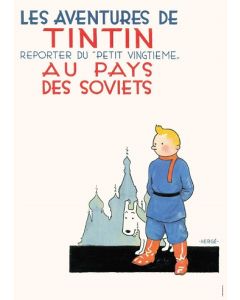 Tintin Moulisart Poster 22230 Tintin au pays des Soviets 70x50cm
