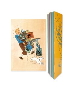 Tintin Moulisart Poster 23003 Tintin Carryng Tintin Books