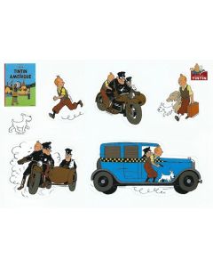 Tintin Moulinsart Adhésifs 24218 Tintin en Amerique