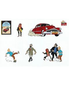 Tintin Moulinsart Adhésifs 24220 Tintin au Pays de l'Or Noir