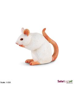 261229 MOUSE TOPO BIANCO ALTO 9CM