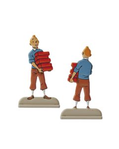 Tintin Figurines en Alliage en relief 29230 TINTIN BRIQUES