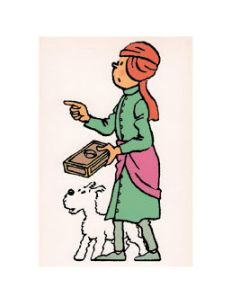 Tintin Moulinsart Postcard 15x10cm - 096 Tintin Fakir