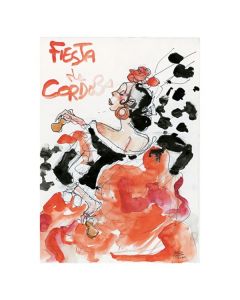 Moulinsart Corto Maltese 31001102 Carte postale Fiesta de cordoba 70 17,5x12,5cm