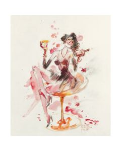 Moulinsart Corto Maltese 31001107 Carte postale Lady Luna 17,5x12,5cm