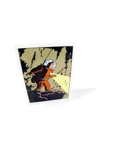 Tintin Moulinsart Double Postcard 16,5x12,5cm - 31047 Tintin Lune Lampe