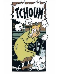 Tintin Moulinsart Double Postcard 16,5x12,5cm - 31112 Tintin Tchoum