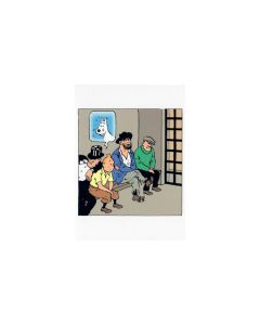 Tintin Moulinsart Double Postcard 16,5x12,5cm - 31125 Tintin au Cachot