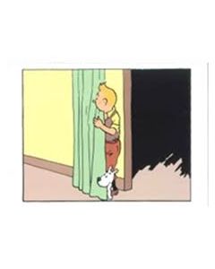 Tintin Moulinsart Double Postcard 16,5x12,5cm - 31128 Tintin Milou Rideau