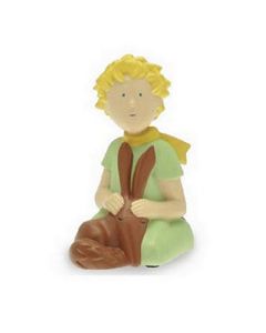 Le Petit Prince a genoux et renard 12 cm