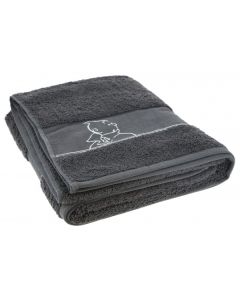Tintin Linge de Maison 130334 Drap de douche Bath Towel 70x130 Gris Acier