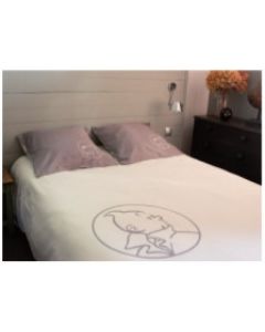 Tintin Linge de Maison 130342 House de couette 2 personnes plus taie