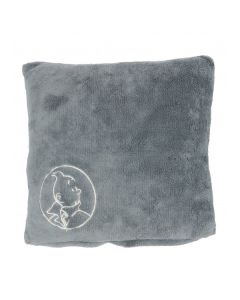 Tintin Linge de Maison 130346 Coussin Tintin Gris acier